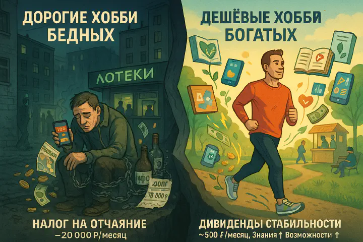 Дорогие хобби бедных людей и дешёвые хобби богатых