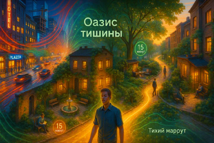 Городские оазисы: маршрут низкого шума. Когда тишина — не роскошь, а необходимость