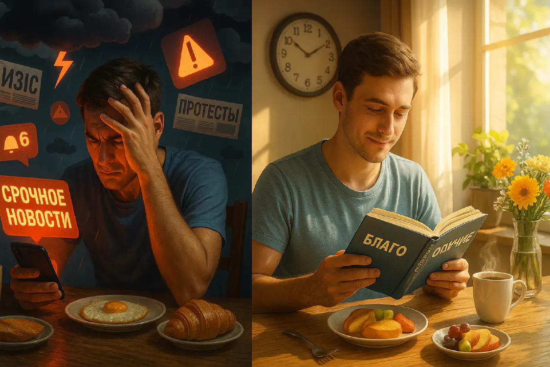 «Не читайте газет за завтраком»: почему негатив доминирует в новостях и что с этим делать