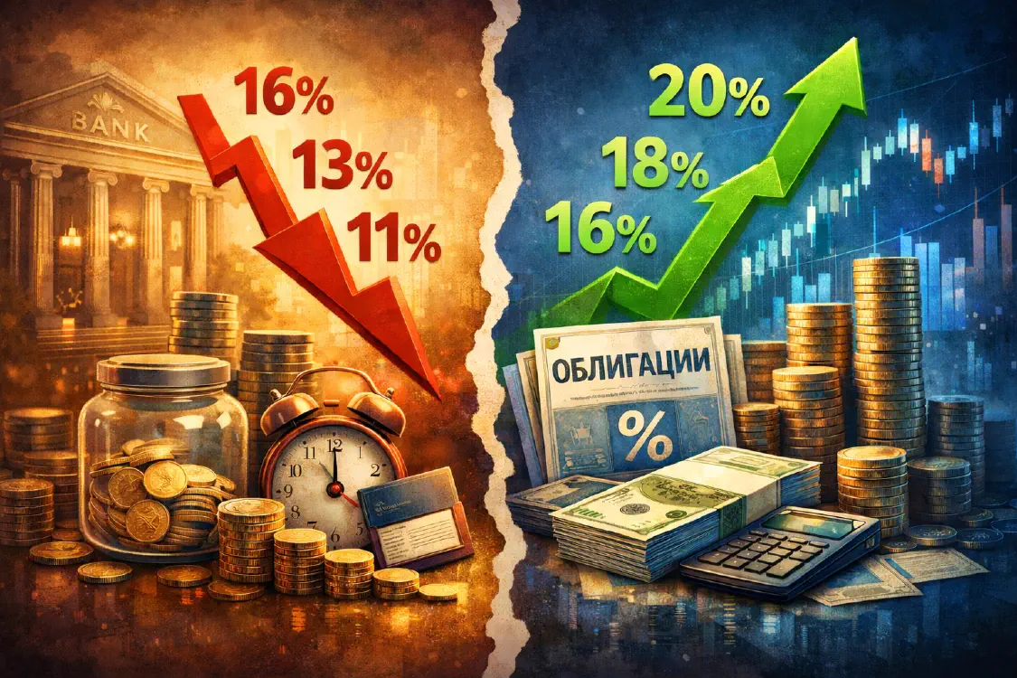Вклад или облигации в 2026 году: куда вложить деньги, пока ставки не упали