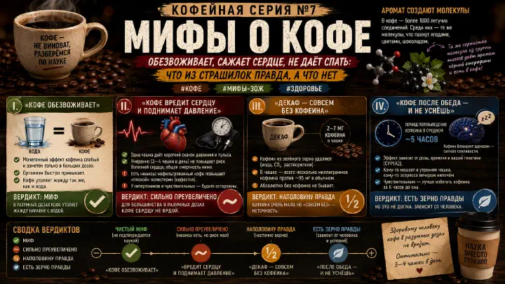 Кофейная серия №7: Мифы о кофе