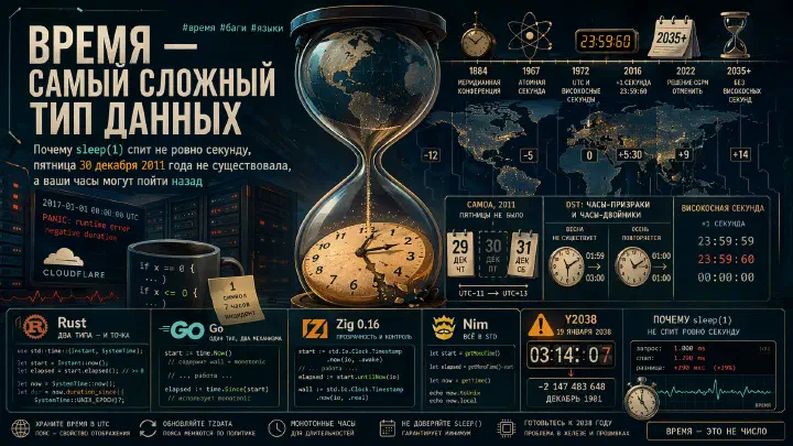 Время — самый сложный тип данных
